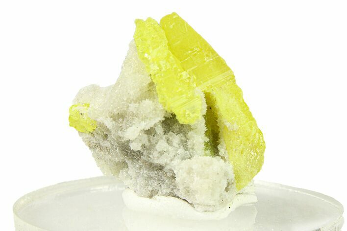 Lemon-Yellow Sulfur Crystal Cluster - Italy #293248